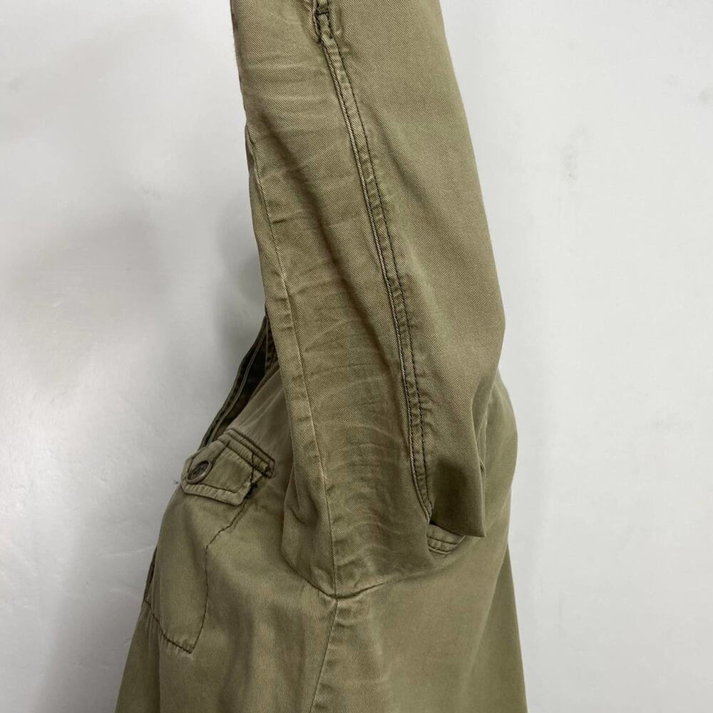 Abercrombie & Fitch Army Green Utility Shacket Lightweight Coat Boho Y2k Size XS - Picture 11 of 13